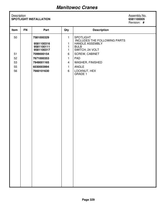 Grove RT760E Crane Parts Manual 231418 2010-2