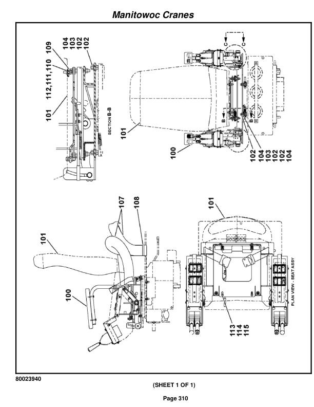 Grove RT760E Crane Parts Manual 231651 2011-2