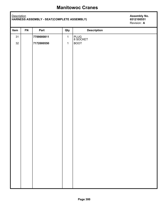 Grove RT760EO Crane Parts Manual 228611 2019-2