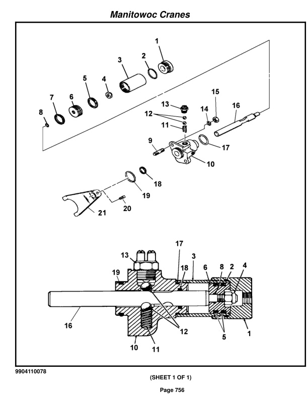 Grove RT765E-2 4 SECT Crane Parts Manual 236115 2018-3