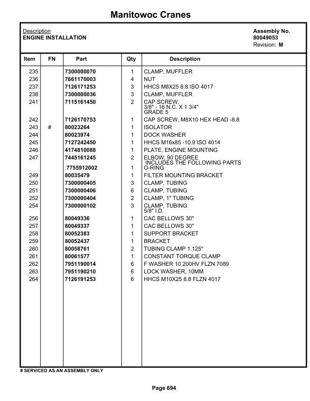 Grove RT765E-2 4 SECT Crane Parts Manual 236148 2019-3