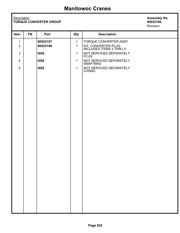 Grove RT765E-2 4 SECT Crane Parts Manual 236345 2018-3