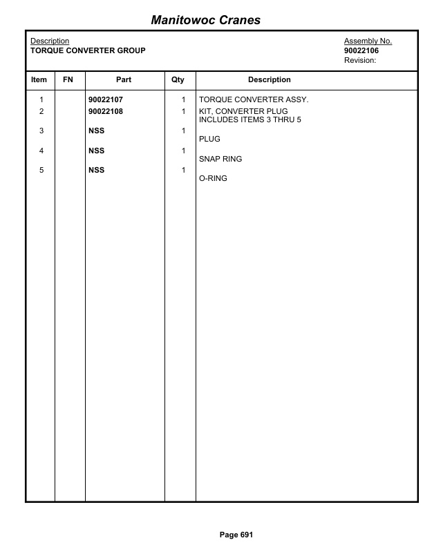 Grove RT765E-2 Crane Parts Manual 233416 2013-3