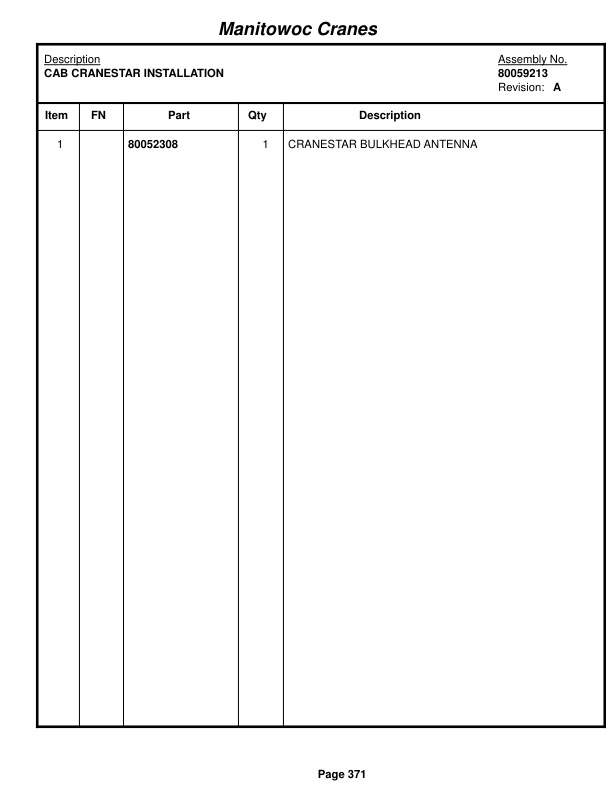 Grove RT770E 5 SECT Crane Parts Manual 235967 2017-2