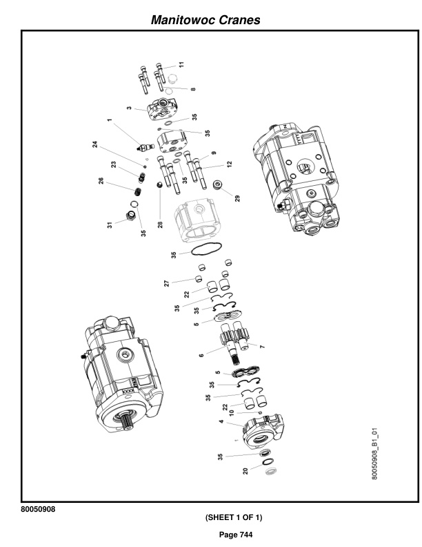 Grove RT770E 5 SECT Crane Parts Manual 235979 2018-3