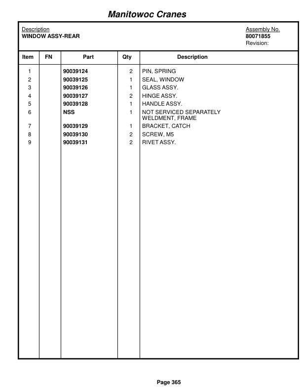 Grove RT770E Crane Parts Manual 235587 2017-2