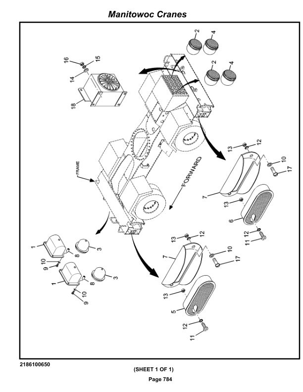 Grove RT855B Crane Parts Manual 82516 2019-3