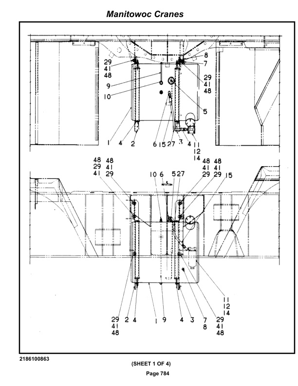 Grove RT855B Crane Parts Manual 83080 2021-3