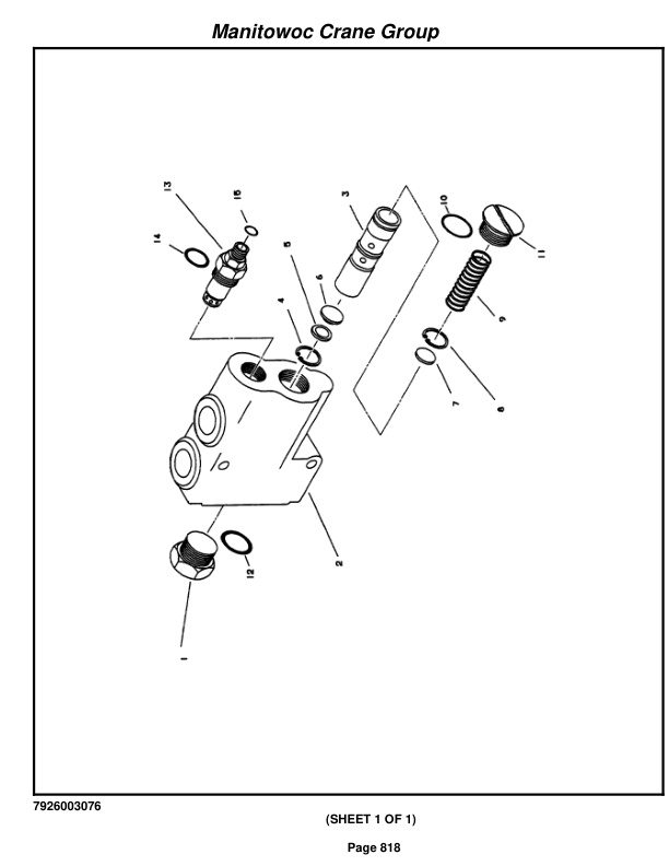 Grove RT855B Crane Parts Manual 83942 2005-3