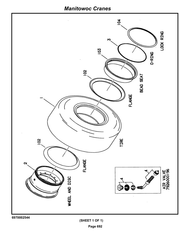 Grove RT855B Crane Parts Manual 84441 2019-3