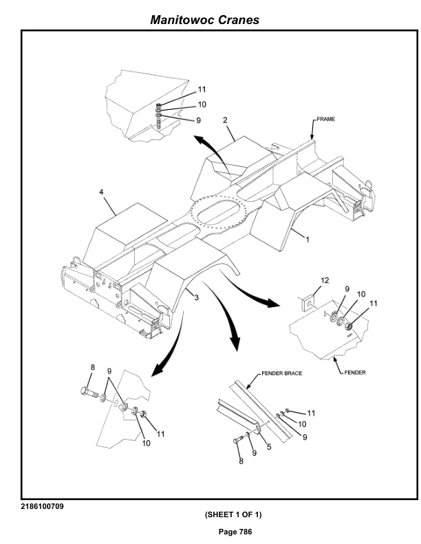 Grove RT855B Crane Parts Manual 84898 2014-3