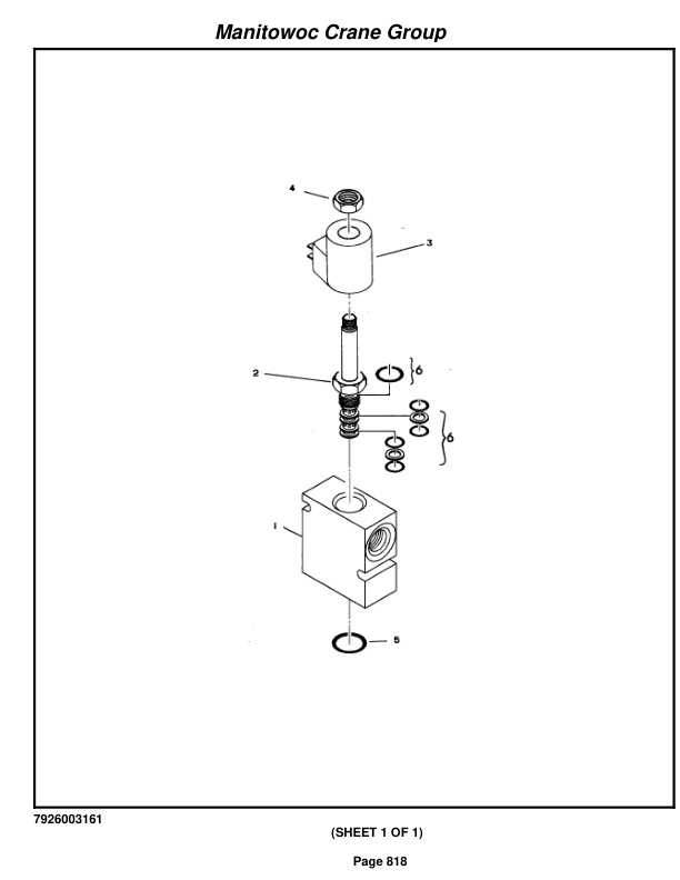 Grove RT855B Crane Parts Manual 87176 2007-3