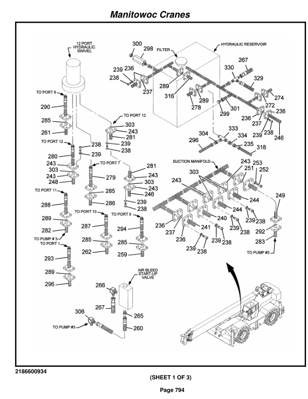 Grove RT860 Crane Parts Manual 221150 2014-3