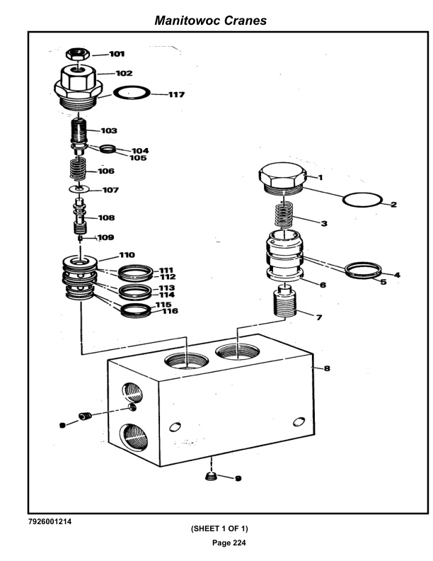 Grove RT865 Crane Parts Manual 48291 2019-2