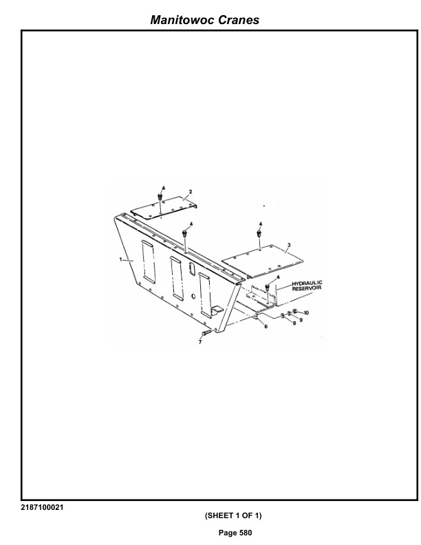 Grove RT865 Crane Parts Manual 67654 2013-3