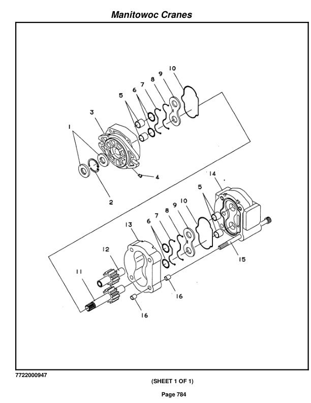 Grove RT865B Crane Parts Manual 81943 2010-3