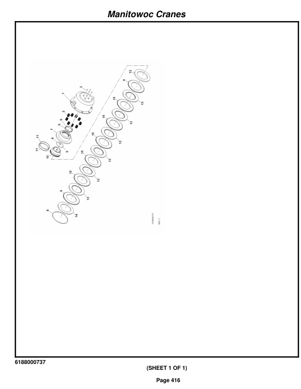 Grove RT865B Crane Parts Manual 83268 2016-2