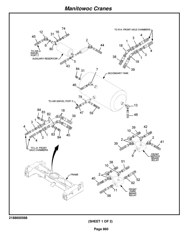 Grove RT865B Crane Parts Manual 84910 2011-3