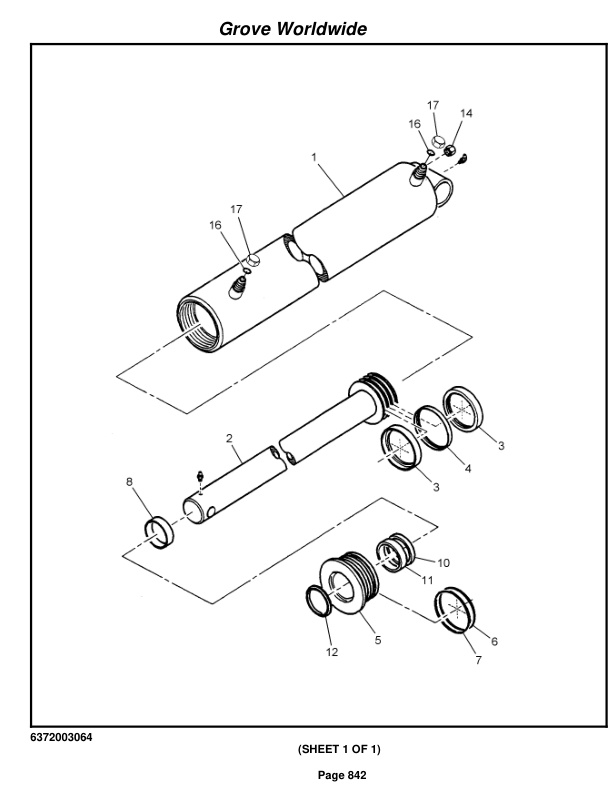 Grove RT865B Crane Parts Manual 86714 2003-3