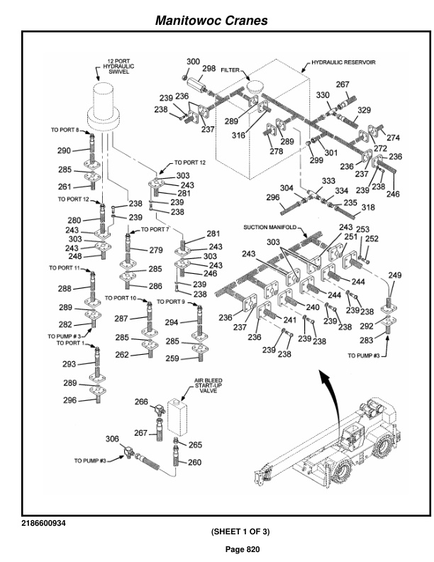 Grove RT870 Crane Parts Manual 221503 2014-3