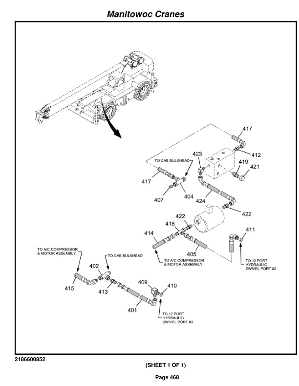 Grove RT875BXL Crane Parts Manual 221966 2014-2