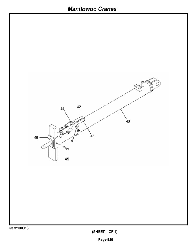 Grove RT875BXL Crane Parts Manual 222269 2014-3