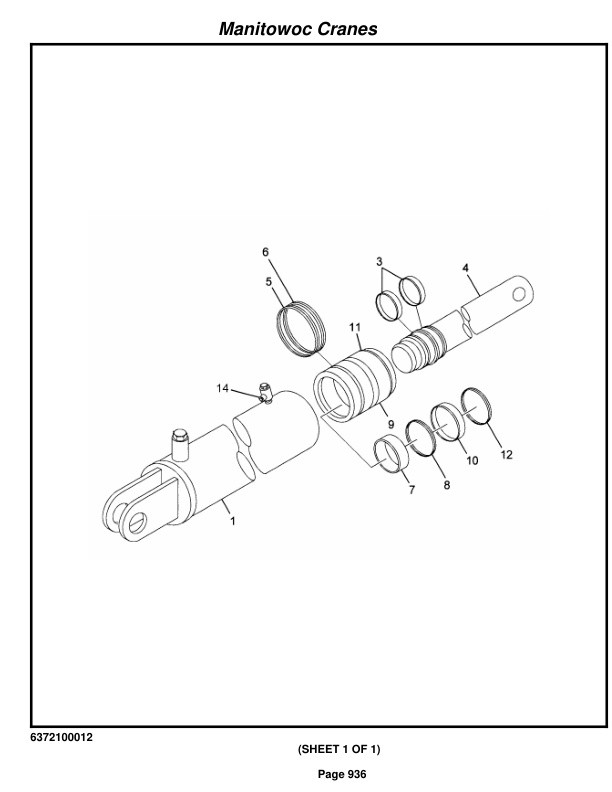 Grove RT875BXL Crane Parts Manual 222671 2015-3