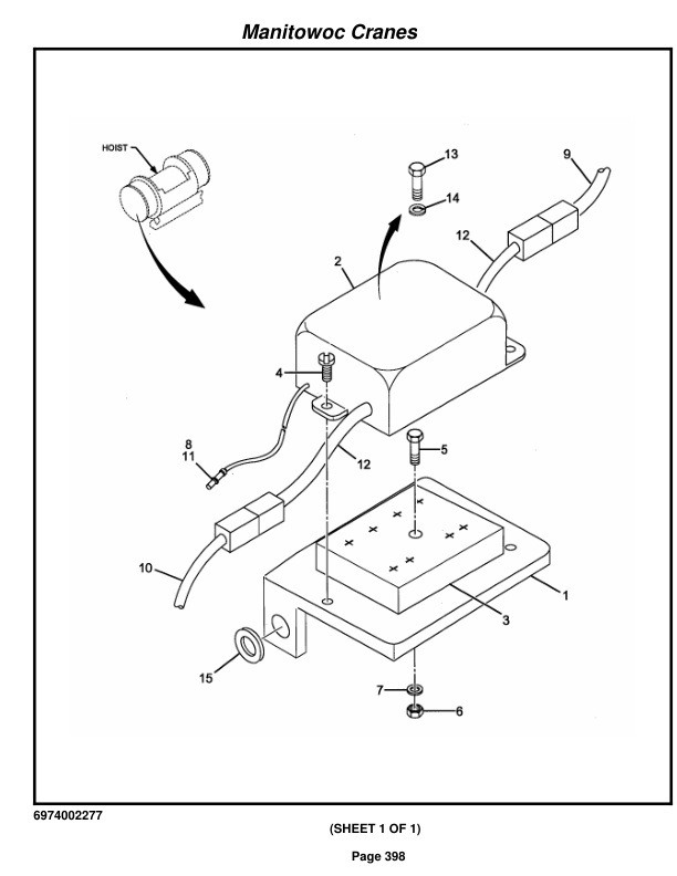 Grove RT875C Crane Parts Manual 221451 2014-2