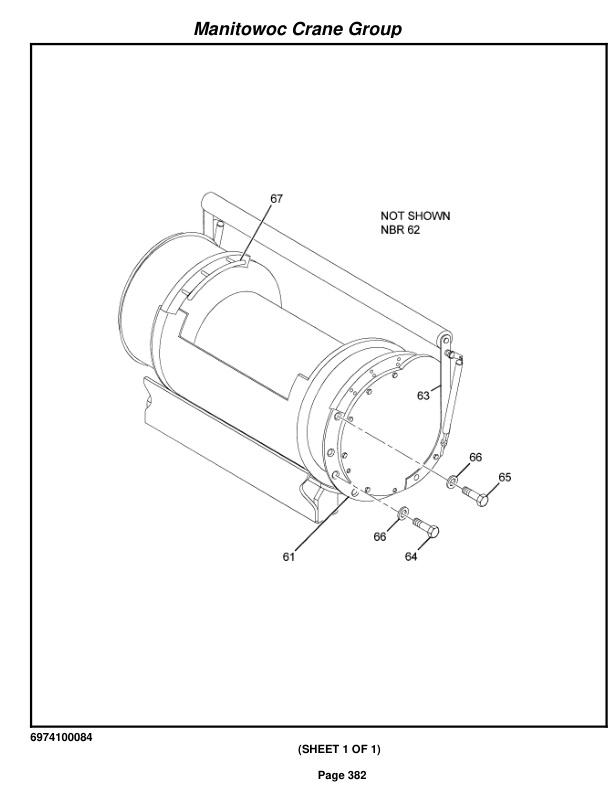 Grove RT875C Crane Parts Manual 222428 2008-2