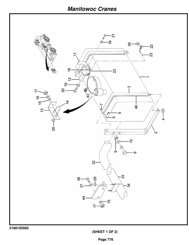 Grove RT875C Crane Parts Manual 222605 2014-3