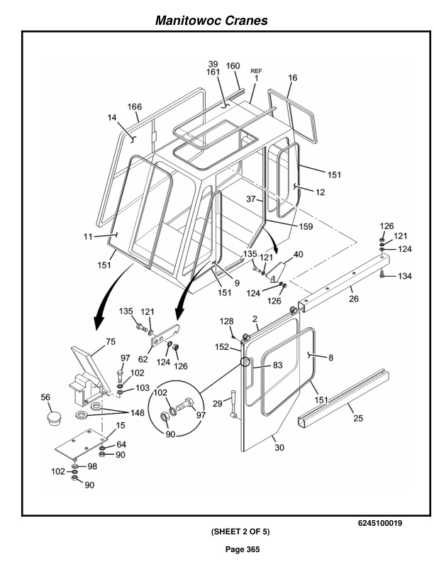 Grove RT875C Crane Parts Manual 223074 2015-2