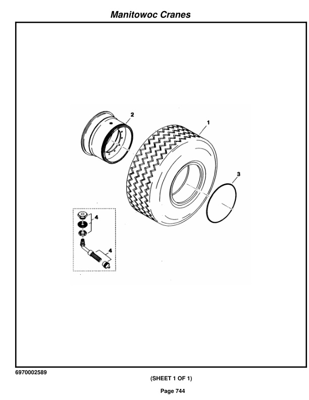 Grove RT875C Crane Parts Manual 223074 2015-3