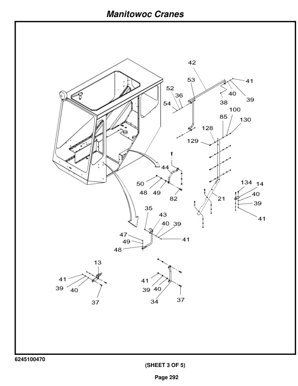 Grove RT875E Crane Parts Manual 223967 2015-2