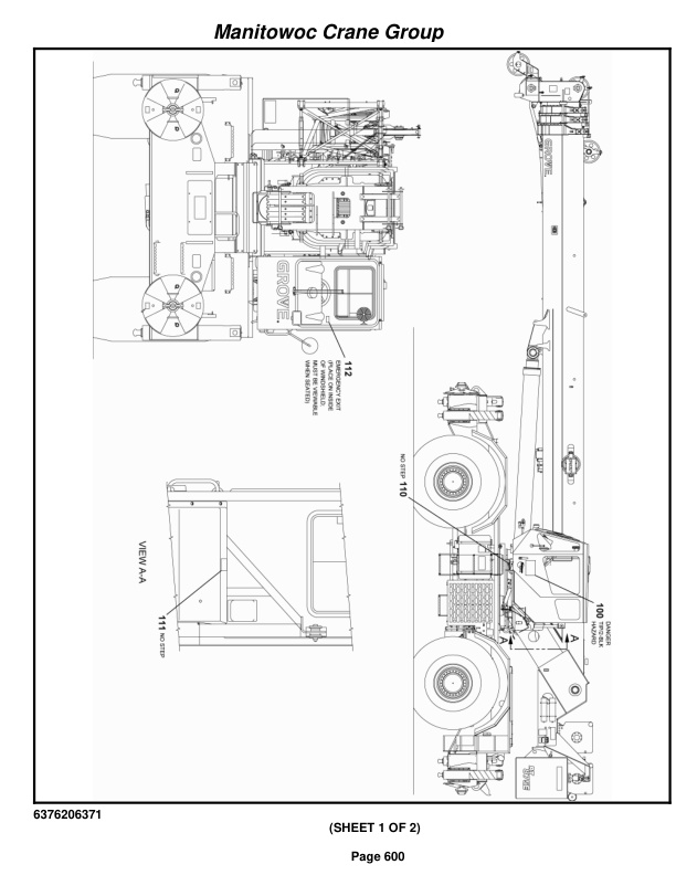 Grove RT875E Crane Parts Manual 224616 2005-3