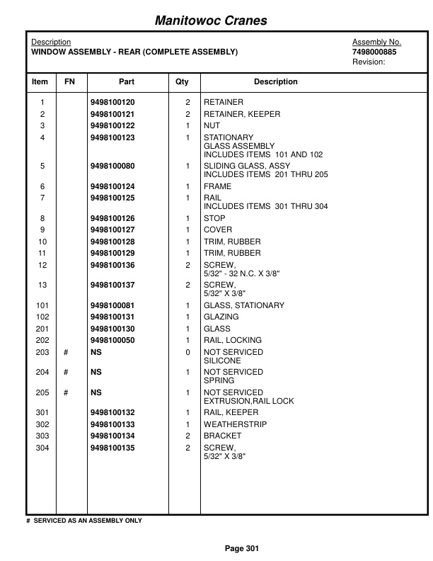 Grove RT875E Crane Parts Manual 225268 2017-2