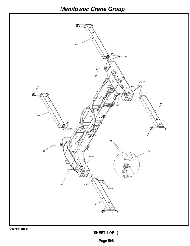 Grove RT875E3 Crane Parts Manual 225334 2006-3