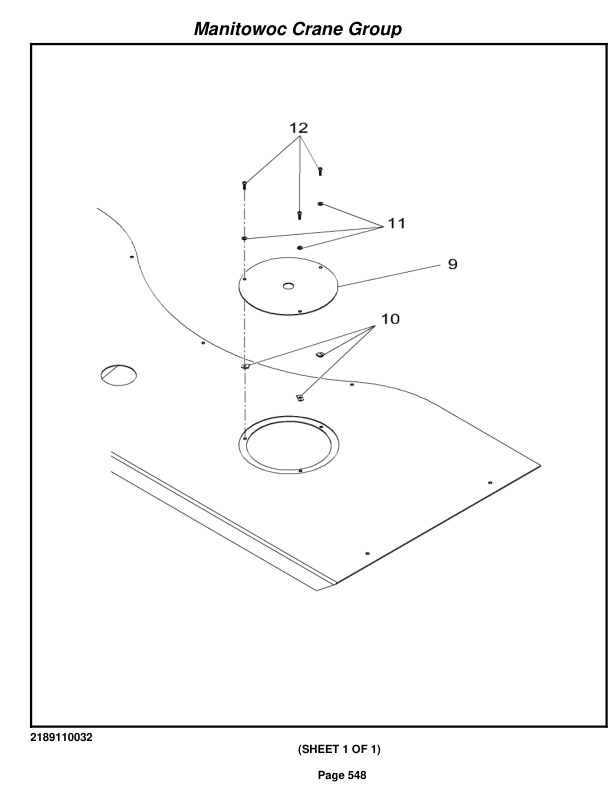 Grove RT875E3 Crane Parts Manual 225548 2008-3