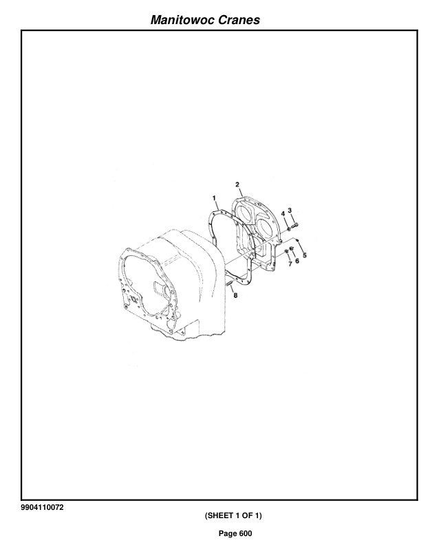 Grove RT875E3 Crane Parts Manual 225940 2012-3