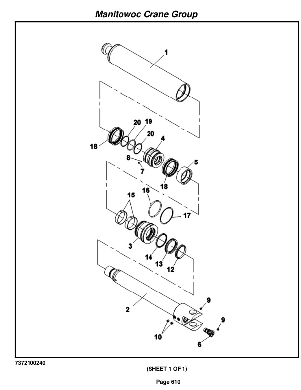 Grove RT875E3 Crane Parts Manual 226256 2007-3