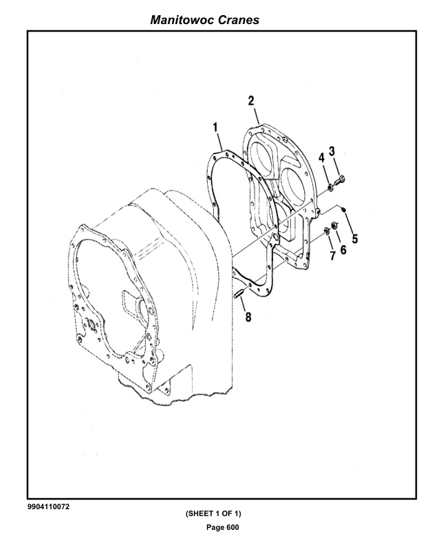 Grove RT875E3 Crane Parts Manual 226827 2019-3