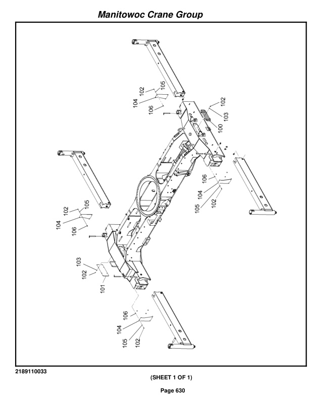 Grove RT875E3 Crane Parts Manual 227708 2007-3