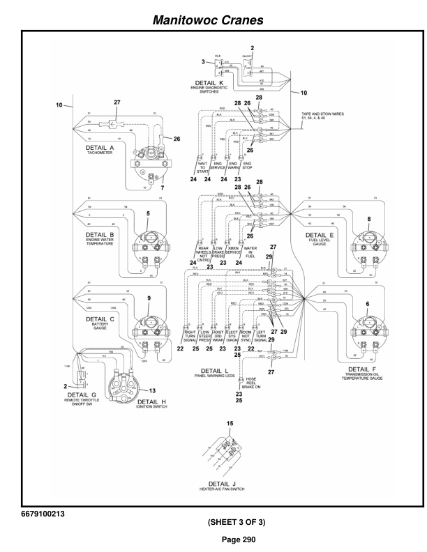 Grove RT875E3 Crane Parts Manual 227858 2016-2