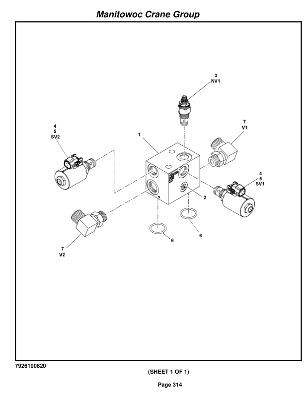 Grove RT875E3 Crane Parts Manual 227929 2007-2