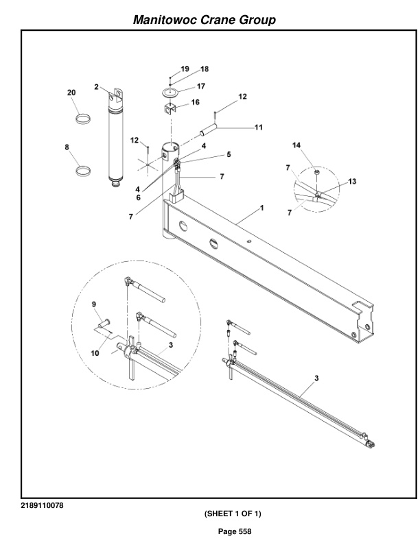 Grove RT875E3 Crane Parts Manual 228506 2008-3