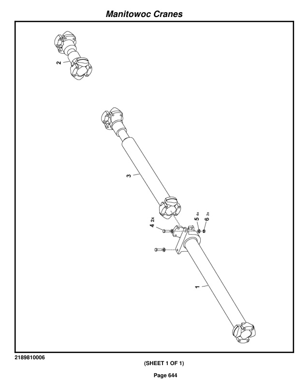 Grove RT880E Crane Parts Manual 223577 2015-3