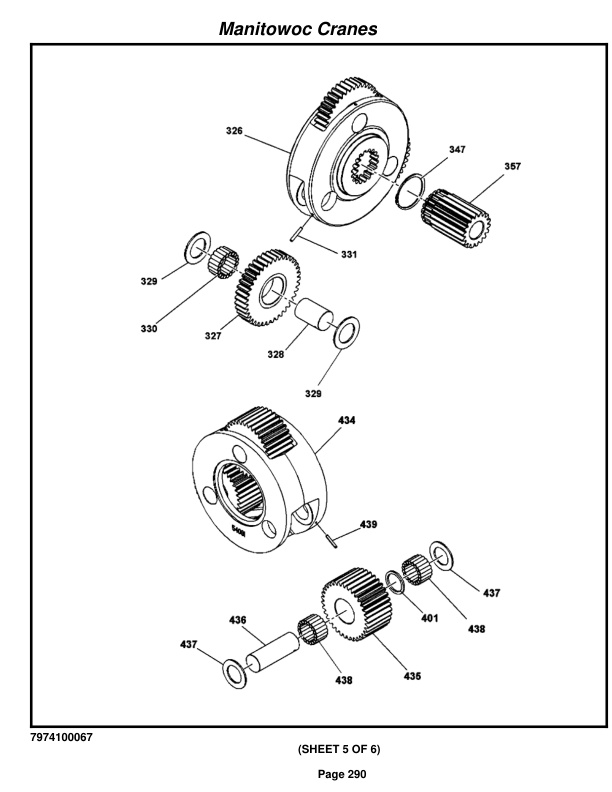 Grove RT880E Crane Parts Manual 228598 2014-2