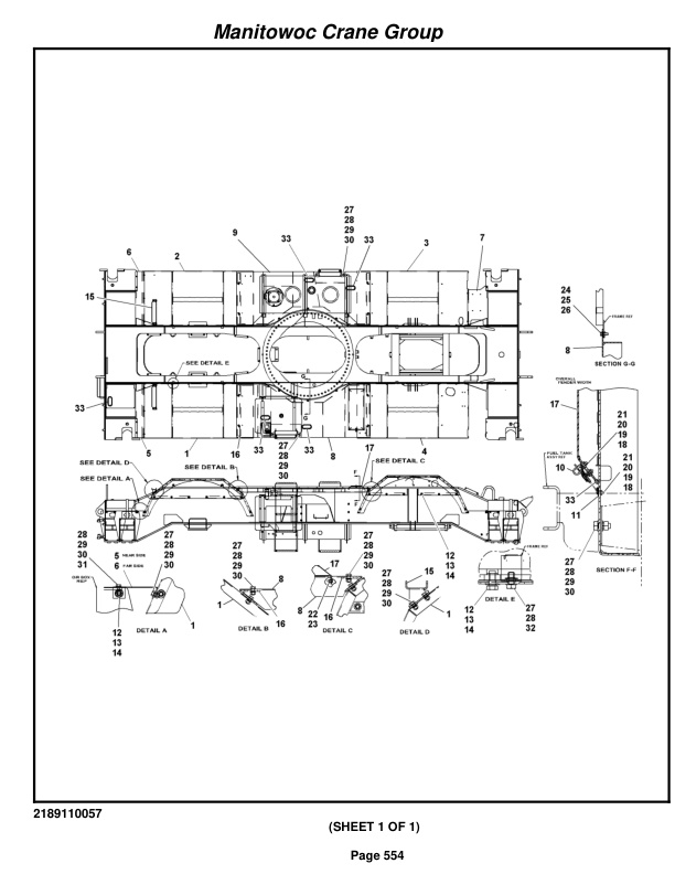 Grove RT880E Crane Parts Manual 228934 2008-3