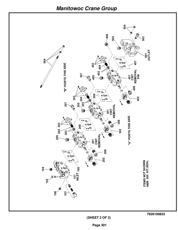 Grove RT880E Crane Parts Manual 229138 2008-2