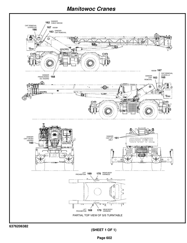 Grove RT880E Crane Parts Manual 230491 2009-3