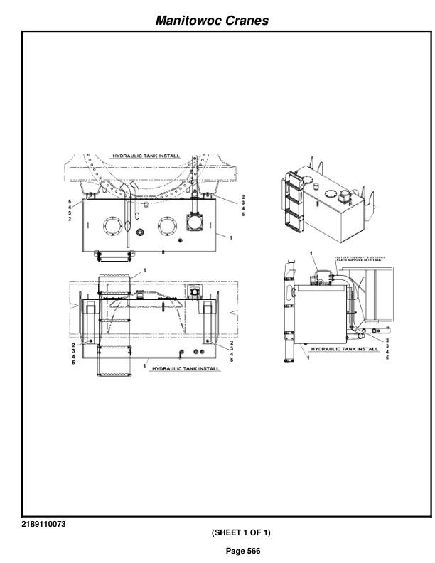 Grove RT880E Crane Parts Manual 230570 2009-3